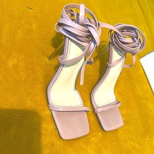 Purple laced High heels